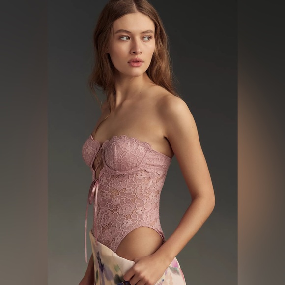 NWT By Anthropologie Asymmetrical Painterly Floral Midi Skirt - Picture 5 of 8